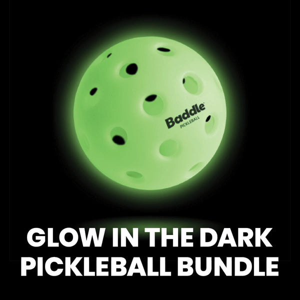 Baddle Pickleball Gear Glow in the Dark Bundle - 9 Pickleballs