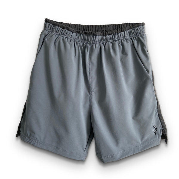 Baddle Pickleball S / Heather Shadow Gray Men’s 6” 2-in-1 Pickleball Shorts w/ Compression Liner