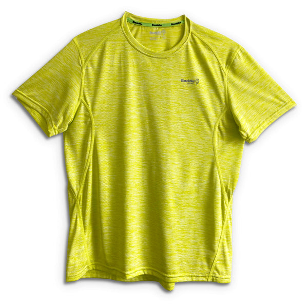 Baddle Pickleball S / Heather Sulphur Yellow Men’s Moisture Wicking Performance Pickleball Shirt